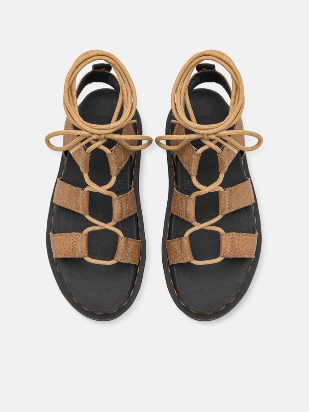 Dr.Martens NARTILLA - Platform sandals lace up savannah tan brown 9 gorpcore